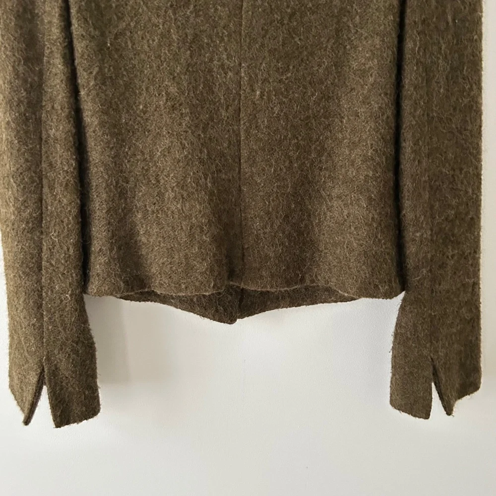 Claudie Pierlot Olive Green Mohair Jacket